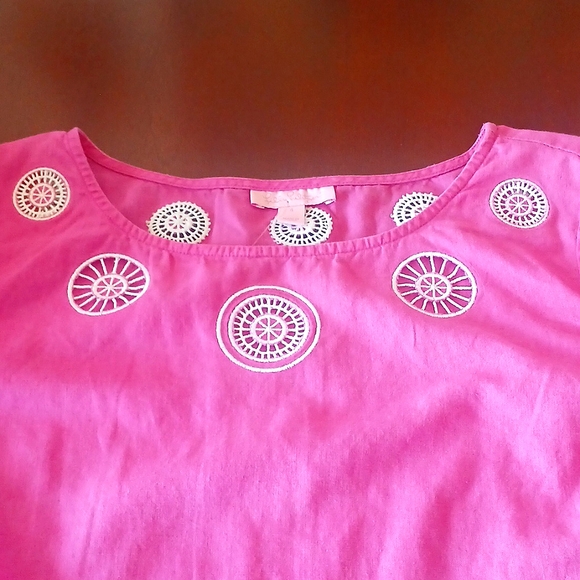 Lilly Pulitzer Pink Solid Top - Picture 7 of 10